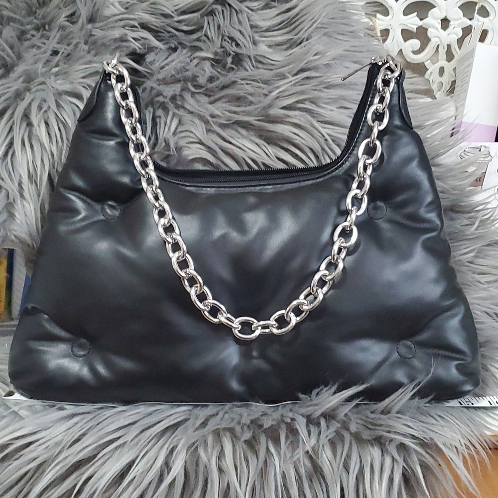 Black bag with chain handle